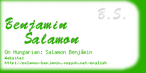 benjamin salamon business card